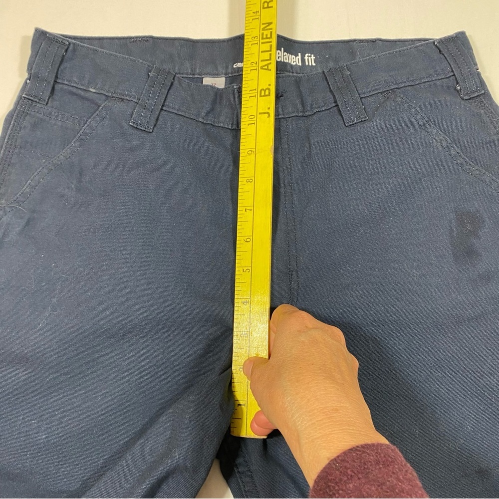Carhartt Relaxed Fit Men’s Shorts Blue Pockets side Pocket NWOT size 32 - Picture 6 of 9
